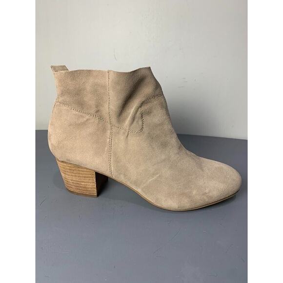 Steve Madden Womens Taupe Suede Ankle Boots Size 9.5 - Picture 4 of 8